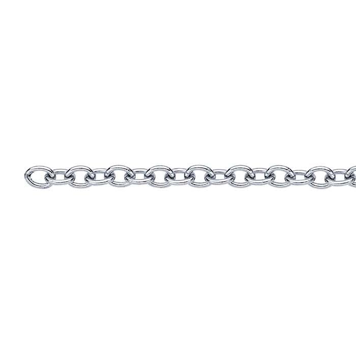 Brass Palladium Plated 2.5mm Oval Cable Chain 20 ft. Spool