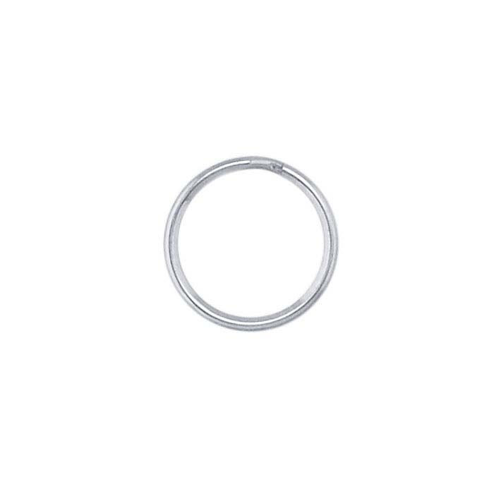 Split Ridge Ring Stainless Steel Nickel-Plated Round Split Ring - RioGrande