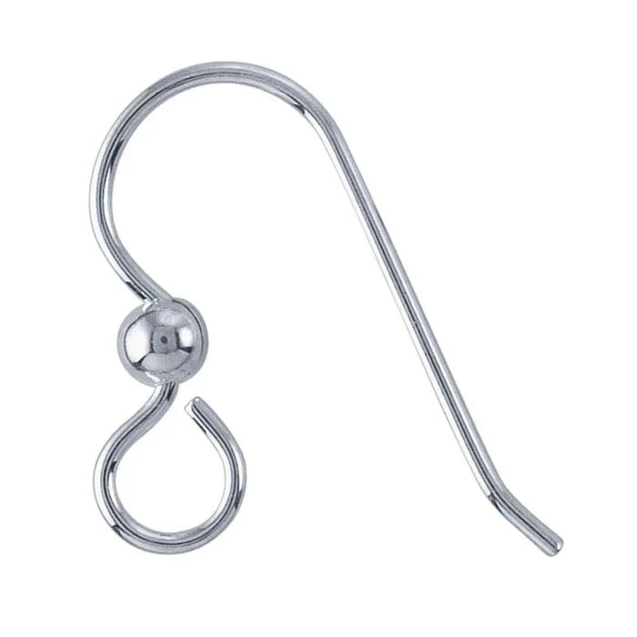 Heavy Ear Wire with Large Loop and 3mm Bead RioGrande