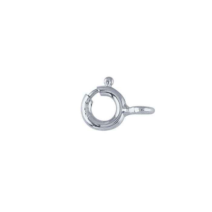 Clysoru 925 Sterling Silver Necklace Clasps Double Round Spring Ring  Closures Gold and Silver Suitable for Jewelry Making Necklaces Bracelet  Safety