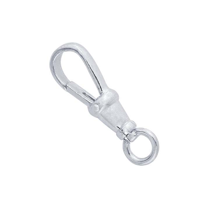 44mm Silver Swivel Lanyard Clasp with Trigger (1-Pc)