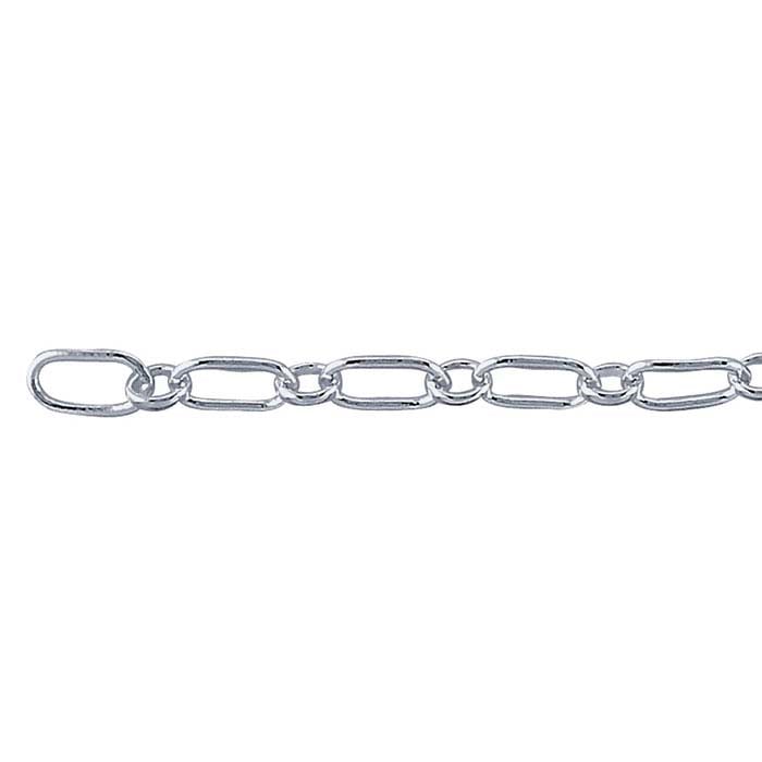 Sterling Silver Oval Long & Short Chain - RioGrande