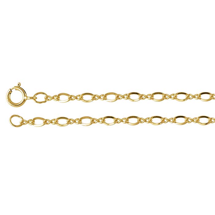 14/20 Yellow Gold-Filled 2mm Figure-Eight Chain - RioGrande