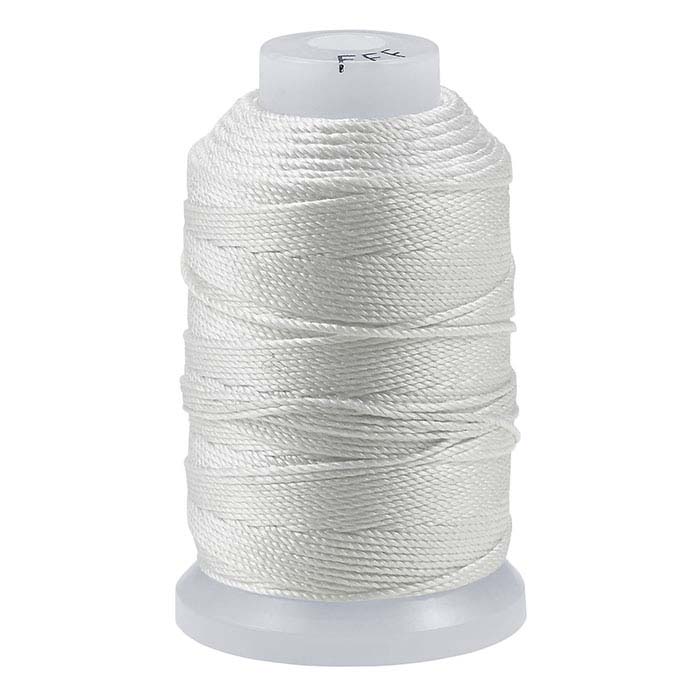 White Silk Bead Cords RioGrande