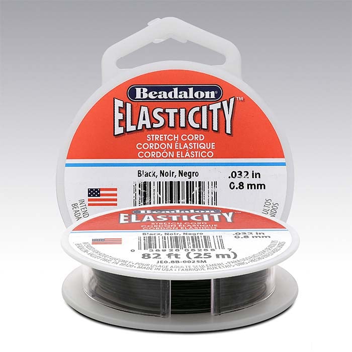 Beadalon® Elasticity™ Black Stretch Cord RioGrande