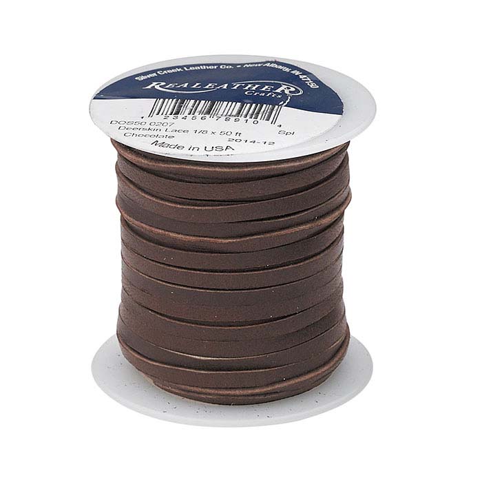 Chocolate Deerskin Leather 1/8