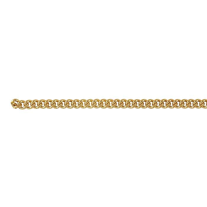 Gold filled Flat Curb Chain 3mm – Chains and Findings