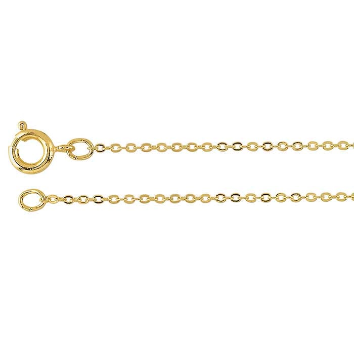 Precious Metal-plated Brass Chain Link Bracelet