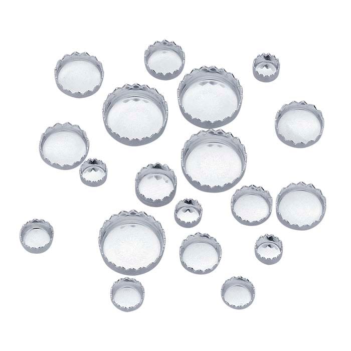 Bezel Cup SS 4mm Serrated Bezel Cup SS 4mm Serrated