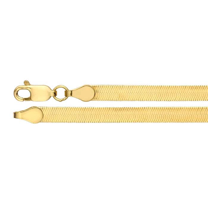 14K Yellow Gold Herringbone Chain RioGrande