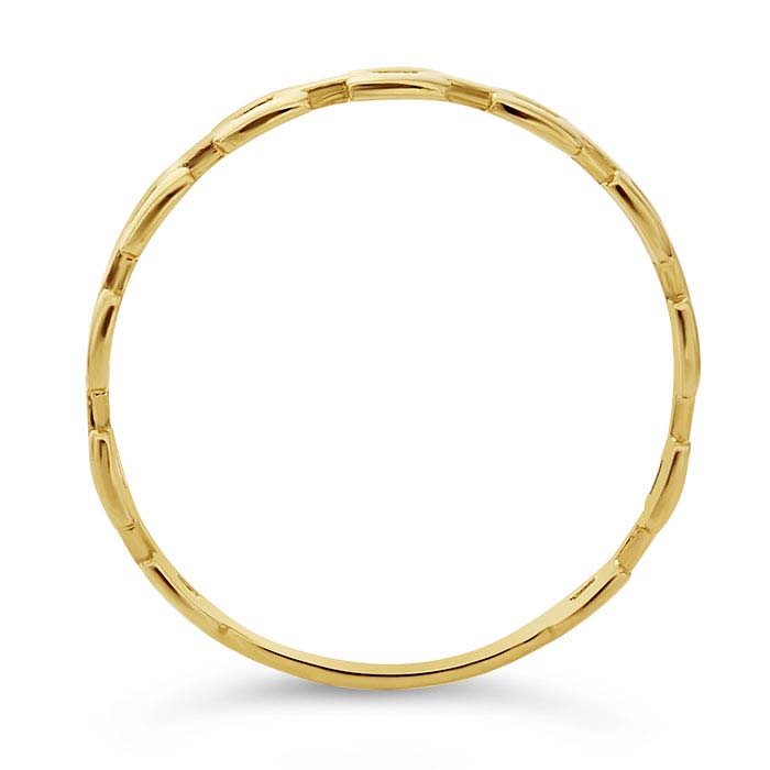 14K Yellow Gold Square Link Band - RioGrande