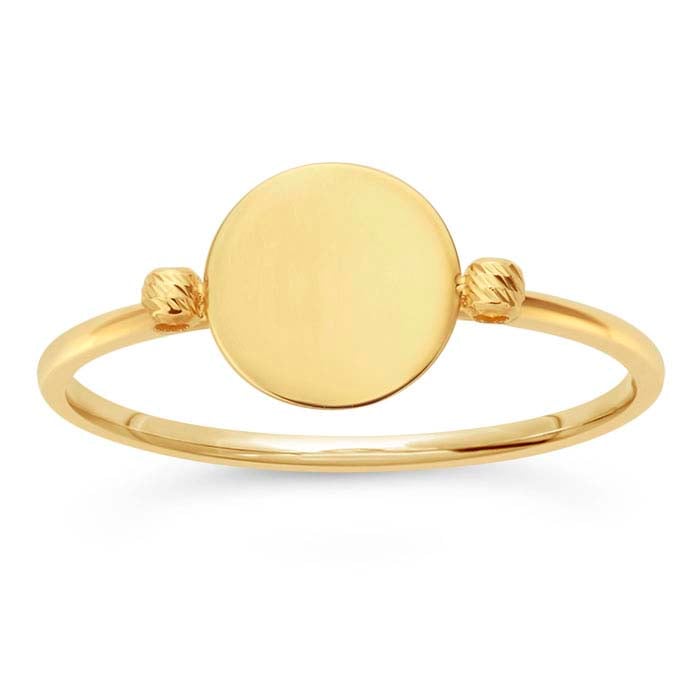 14K Yellow Gold Circle Ring RioGrande
