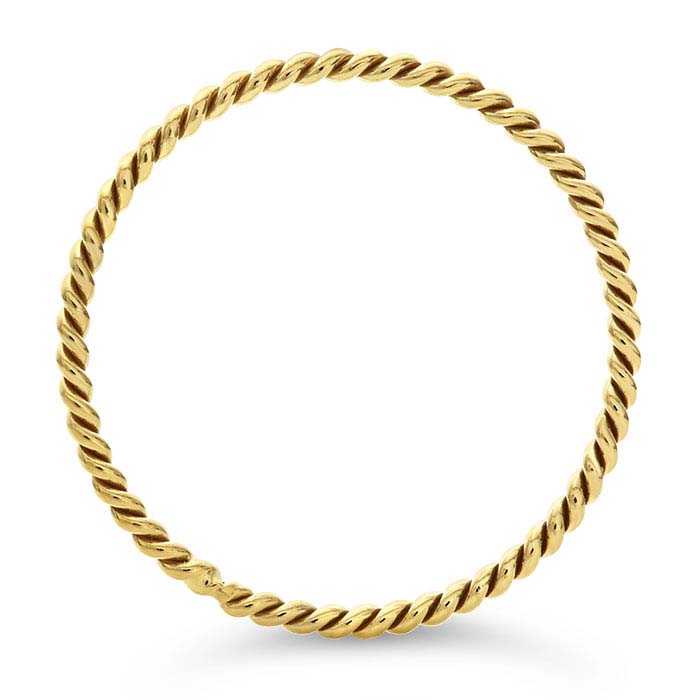 14/20 Yellow Gold-Filled Twist-Wire Stackable Ring - RioGrande