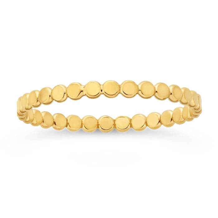 14/20 Yellow GoldFilled Flat Beaded Ring RioGrande