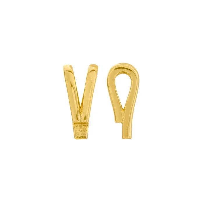 14K Yellow Gold RabbitEar Pendant Bail with Solder Tab RioGrande