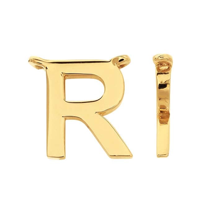 R alphabet gold pendant Clearance