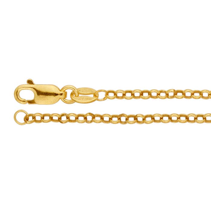 14/20 Yellow Gold-Filled 2.2mm Round Rolo Chain - RioGrande