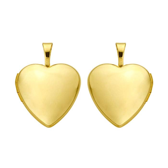 Heart Necklaces For Women Amazon Essentials Womens 18K Yellow Gold