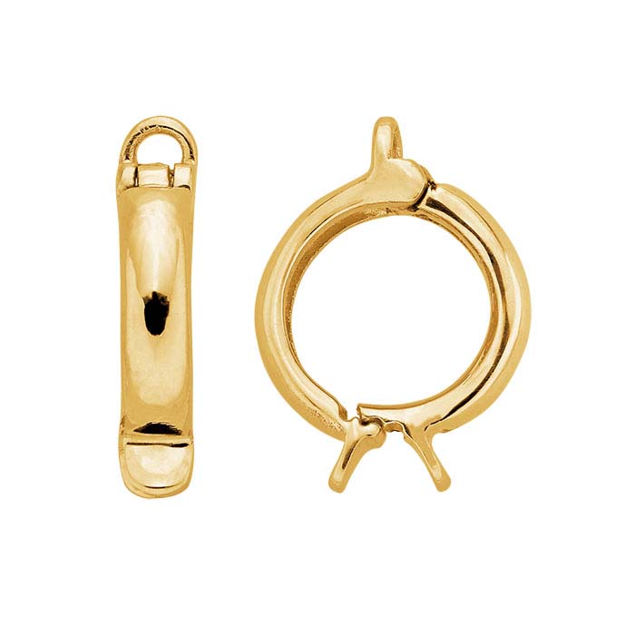 Fermoir à Ressort Bague Collier – Or Jaune 14 Carats – Occasion