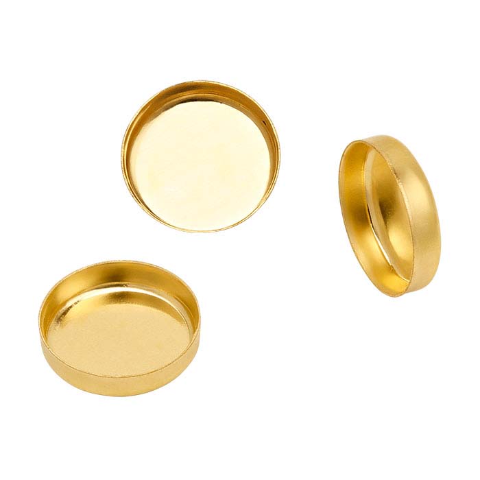 14K Yellow Gold Round Bezel Cup Setting RioGrande