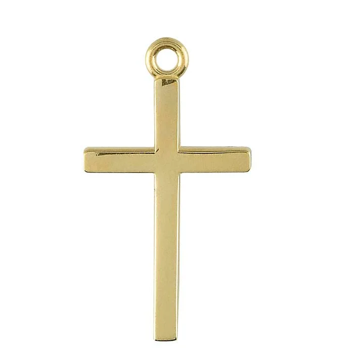 14K Yellow Gold Cross Charm RioGrande