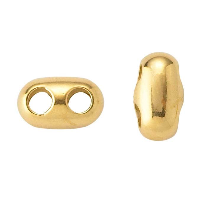 14K Yellow Gold Adjustable Cord Slide Clasp RioGrande