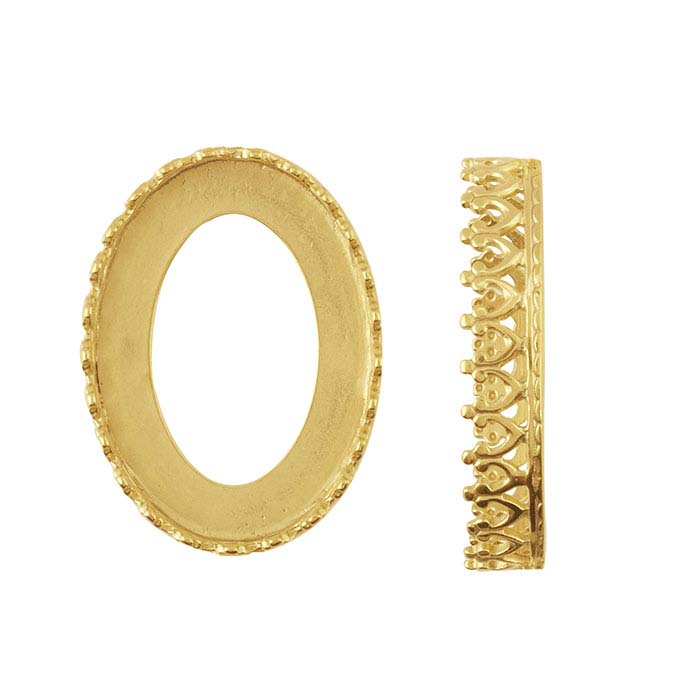 Oval Gallery Wire Bezel Cup Setting - RioGrande