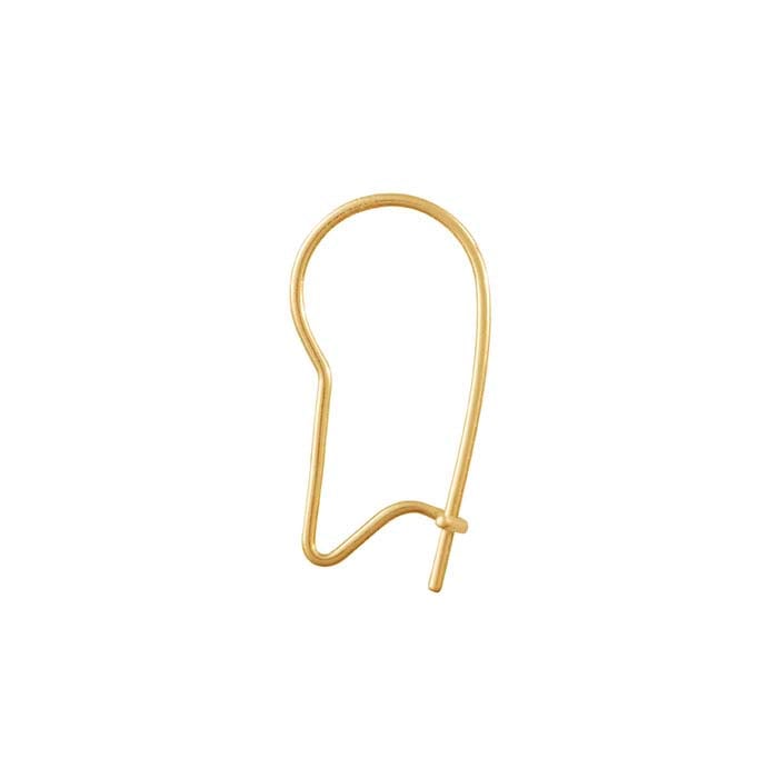 16mm Mini Kidney Wire Interchangeable Hook Earring 14kt Gold