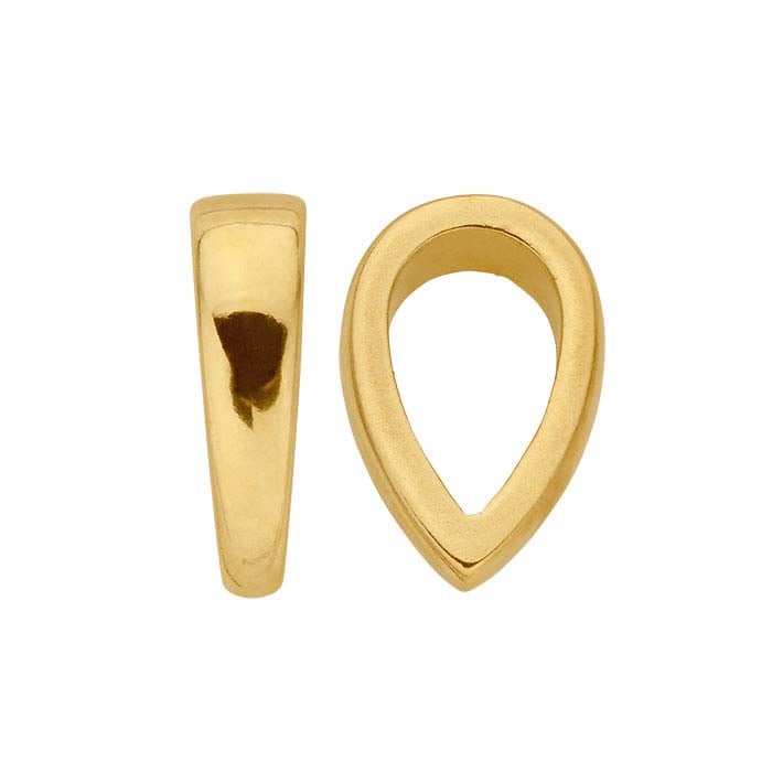 14K Yellow Gold Smooth Pendant Bail