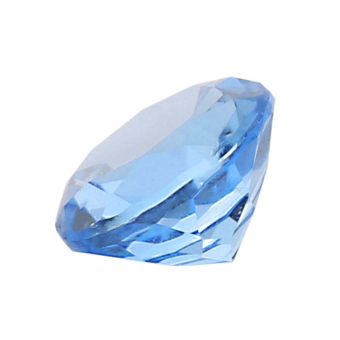 Swiss-Blue Topaz Round Faceted Gemstones, AA-Grade - RioGrande