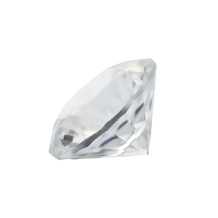 White Sapphire Round Faceted Gemstones, AAA-Grade RioGrande