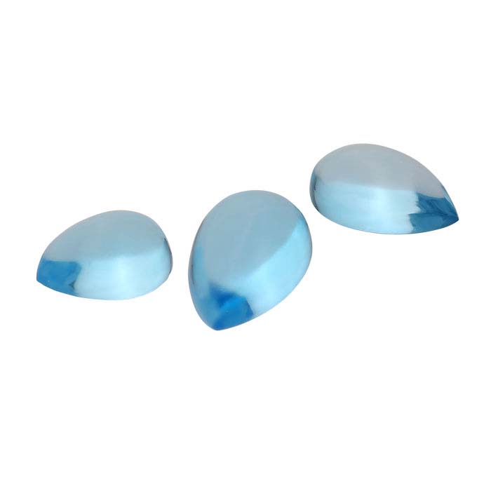 Swiss-Blue Topaz Pear Cabochon - RioGrande