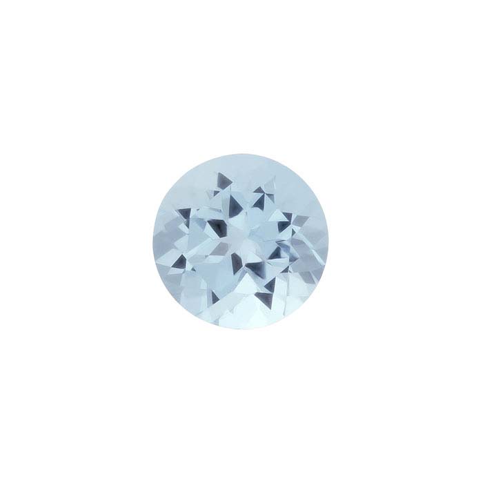 Aquamarine Round Faceted Gemstones, AA-Grade - RioGrande