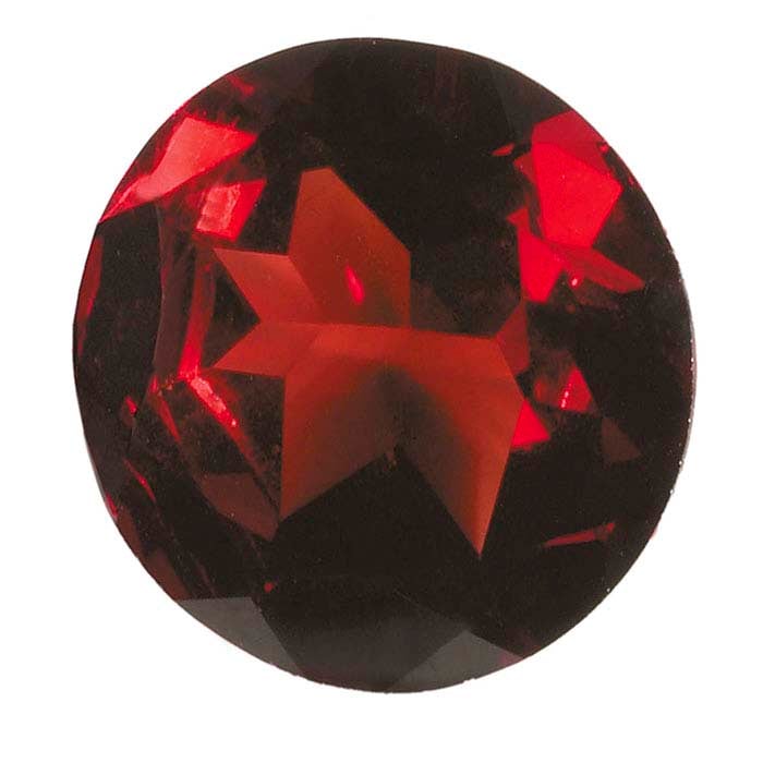 Dakota Stones Red Garnet 6mm Coin Faceted A Grade - 15-16 Inch 16-Inch Bead  Strand