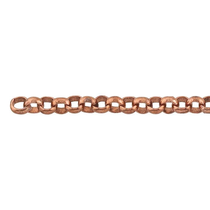 Copper 4.5mm Rolo Chain, 20-ft. Spool - RioGrande