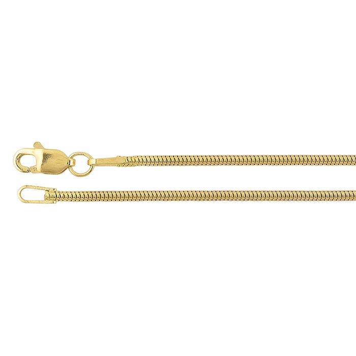 18K Yellow Gold Unseamed Snake Chain RioGrande