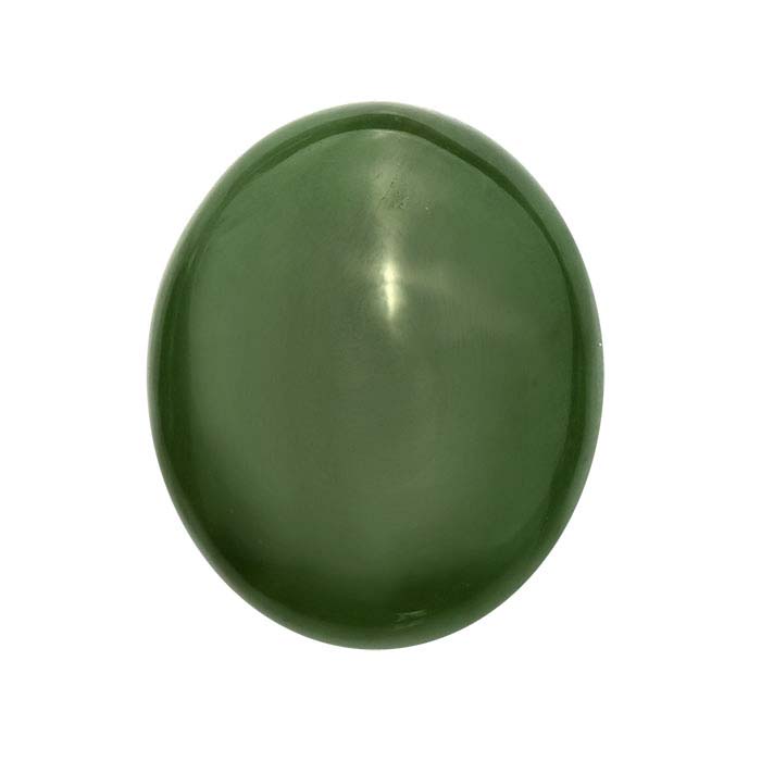 Jade cabochon oval 16 x 12 mm verde/Box 