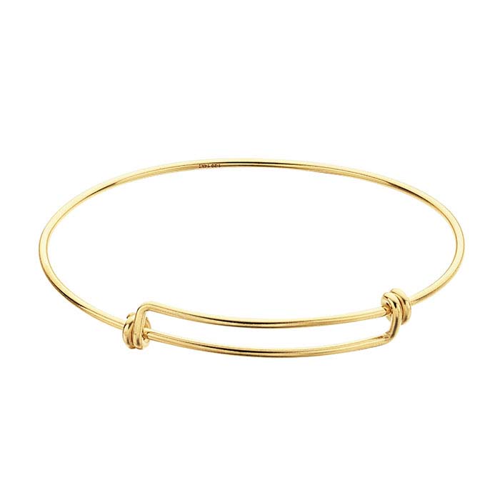 8UEDE / PARALLEL PLANET BANGLE (L) 14/20 Yellow Gold-Filled
