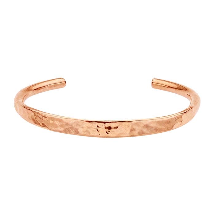 Copper Hammered Tapered Cuff Bracelet RioGrande
