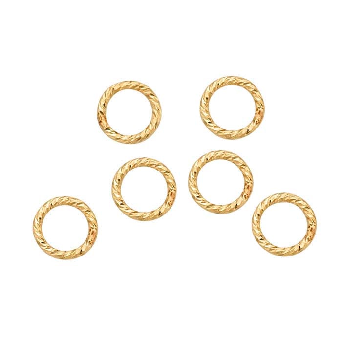 14/20 Yellow GoldFilled 3.5mm Round Sparkle Closed Ring RioGrande