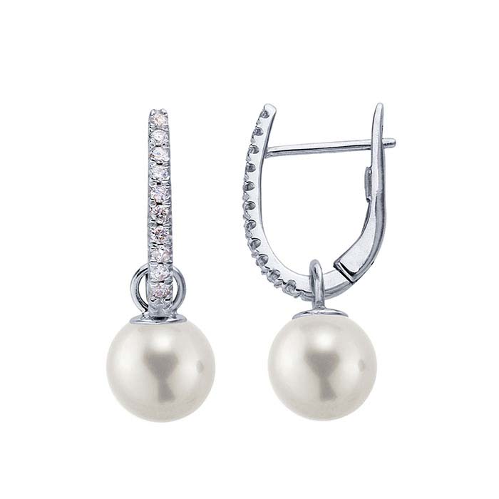 Monture / Cage En Or Blanc 14K Pour Pierre Unique - Type "Treasures" - Neuf Sans Emballage