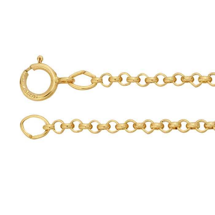 14/20 Yellow Gold-Filled 2mm Round Rolo Chain - RioGrande