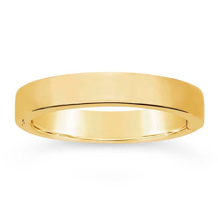 14K Yellow Gold 4mm EasyFit Hinged Wedding Band RioGrande