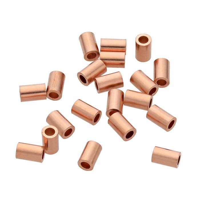 Alloy Colors Copper Tube Crimp End Beads Positioning Beads - Temu