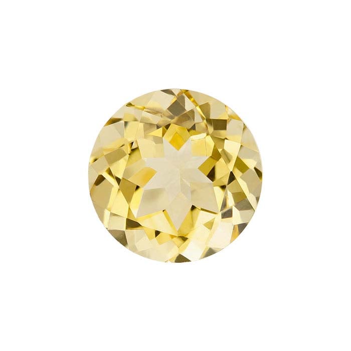 Citrine Round Faceted Gemstone RioGrande