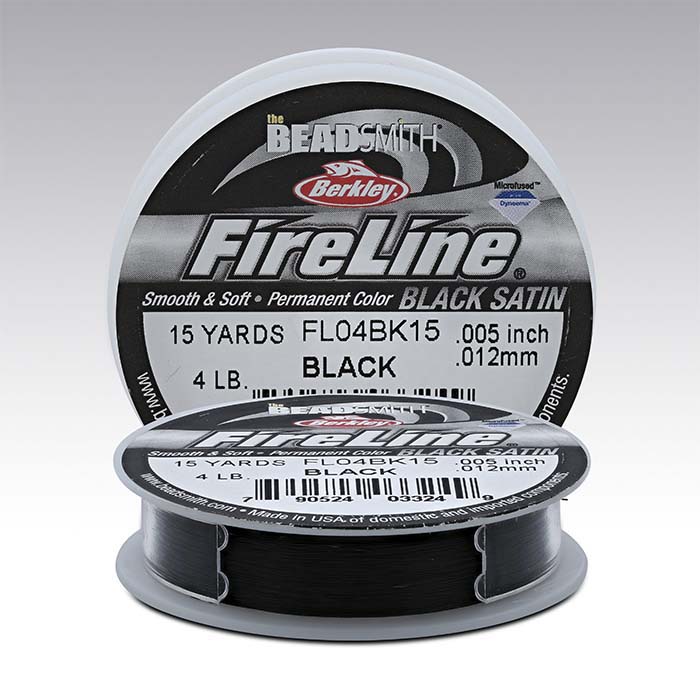 Fireline Beading Thread Black Satin 6 Pound (.006 50 yards)