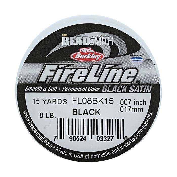 FireLine® Black Satin Bead Thread - RioGrande