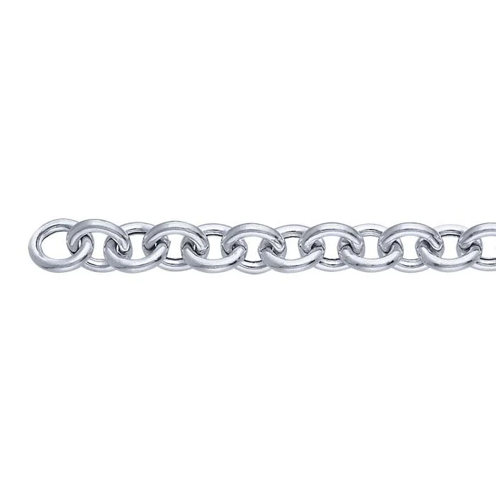 Sterling Silver Hollow Cable Chain, By the Foot RioGrande