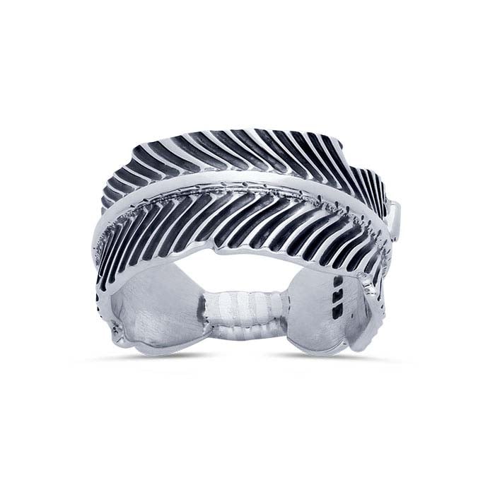 BIGHAND ビッグハンド　silver925 feather RING Sterling Silver Feather Ring - RioGrande