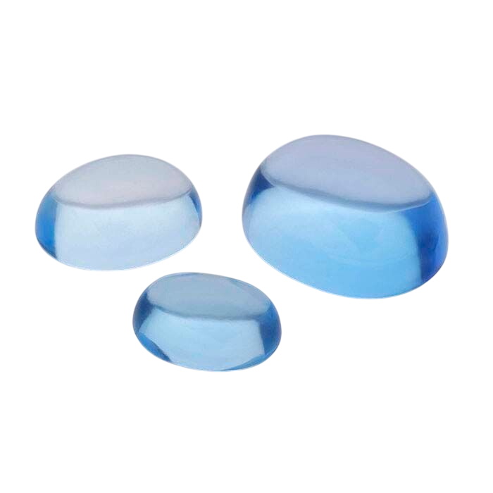 【送料無料（一部地域を除く）】 Topaz Swiss-Blue Oval RioGrande - Cabochon 版画